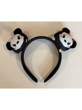 DISNEY MINNIE MOUSE TSUM TSUM Soft Plush Embroidered MOUSE EARS Hair HEADBAND